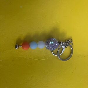 Colorful Beaded Keychain